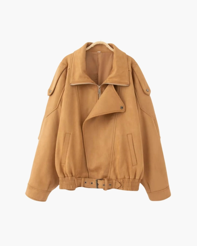 Vintage Suede Drape Jacket - Old Money